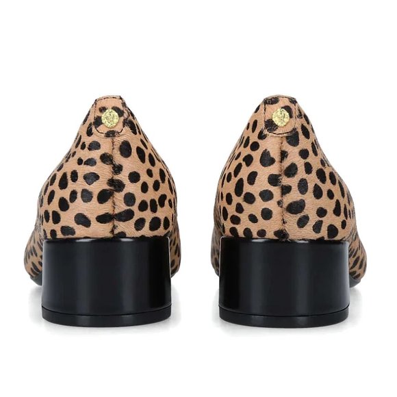 NEW Anne Klein Leopard print Real Cow Fur Kitten Heel Pump iFlex Shoes- Size 7M - Picture 3 of 14
